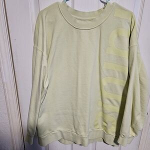 Lululemon Athletica Light Yellow Sweatshirt